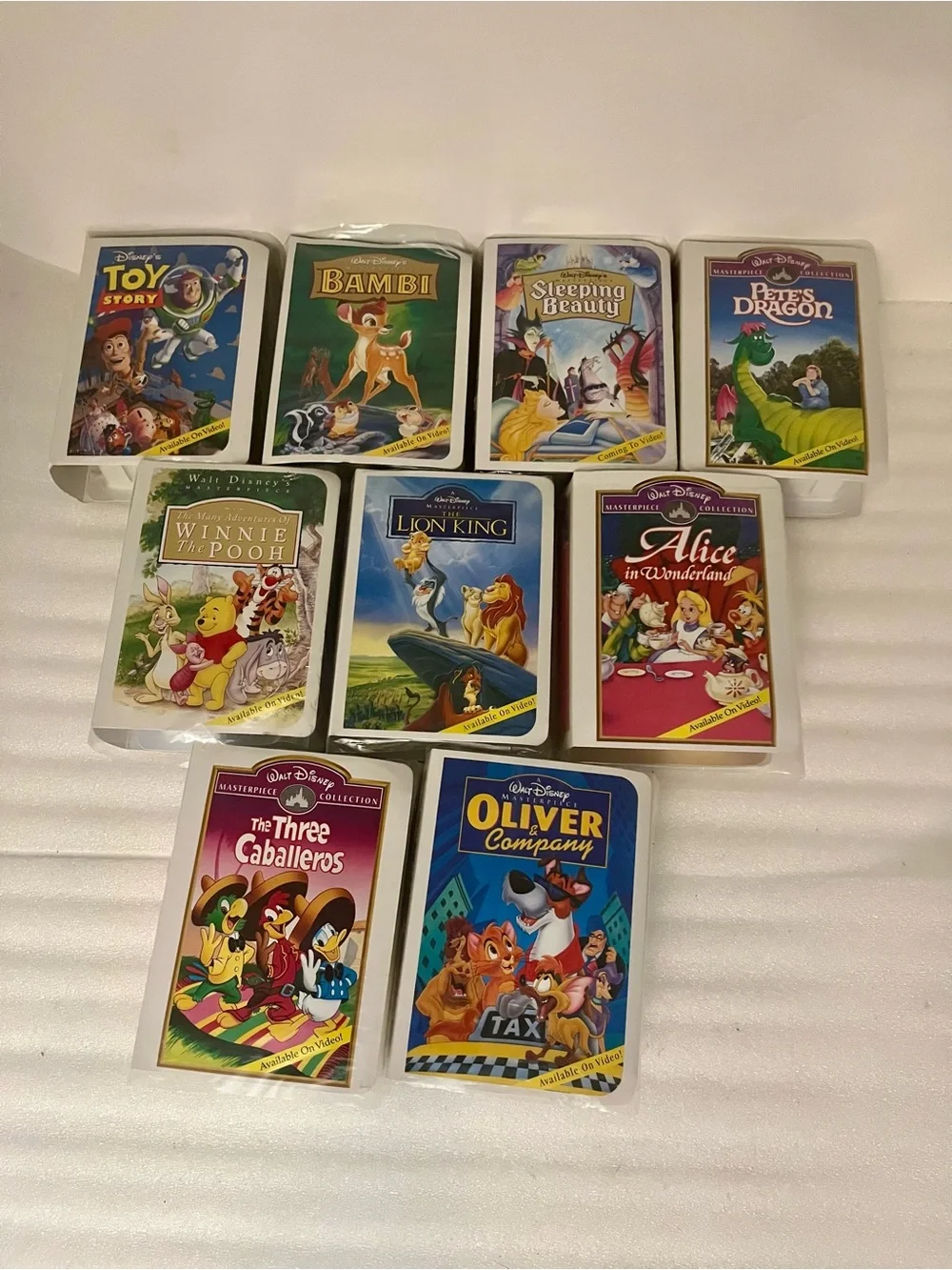 Disney McDonald's Masterpiece Collection Mini Figures Set of 9 1995-1996